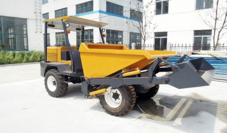 self loading dumper makes construction work efficient